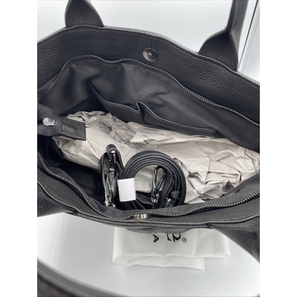 NWT IO Pelle‎ Italia Skull Black Crossbody Bag Leather Made in Italy NEW - Picture 3 of 4
